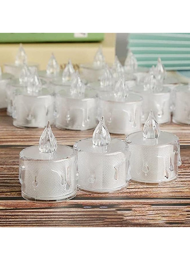 PARTY FUN LED Tea Light  Candle Set - 6 Pcs Yellow Color Flameless Ambiance  - Image 5