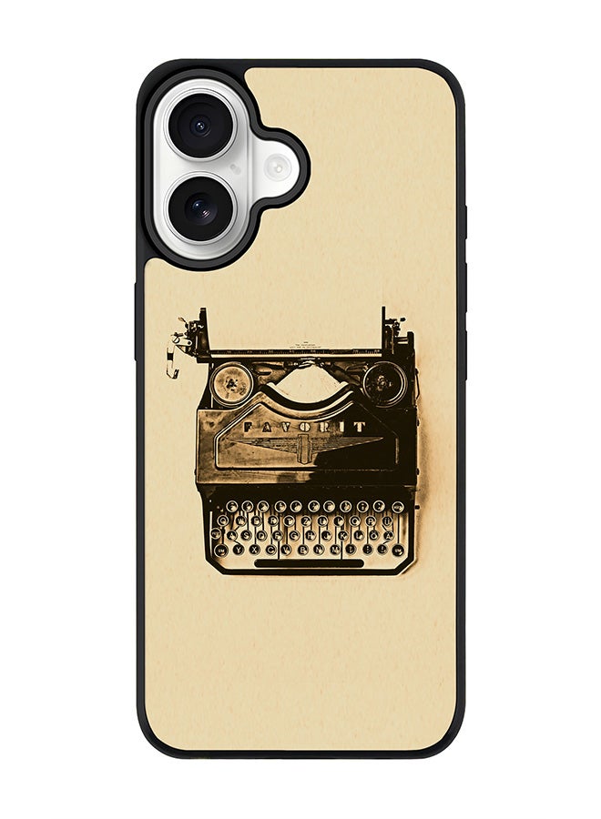 Stylizedd iPhone 17 Case, [Compatible with MagSafe] Slim Magnetic cover Phone Case iPhone 17 -Typewriter - Image 1