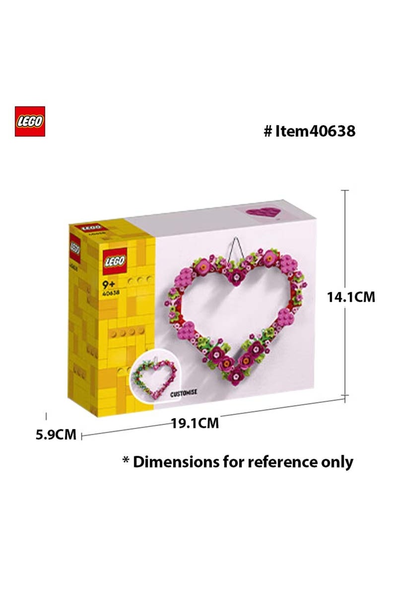40638 LEGO 40638 Heart Ornament Building Toy Set - Gift for Valentines Day for Kids - Display on Th