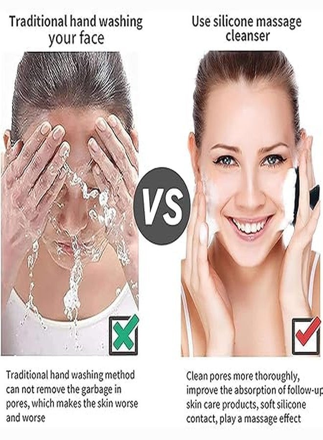 DR.VS Premium Silicone Body Scrubber for Shower - Soft Exfoliating Bath Brush with Hand Grip for Men & Women | Deep Cleansing, Gentle Massage & Quick Dry | Hygienic, Durable & Body Massage Scrubbing Brush(Pack of 3). - Image 3