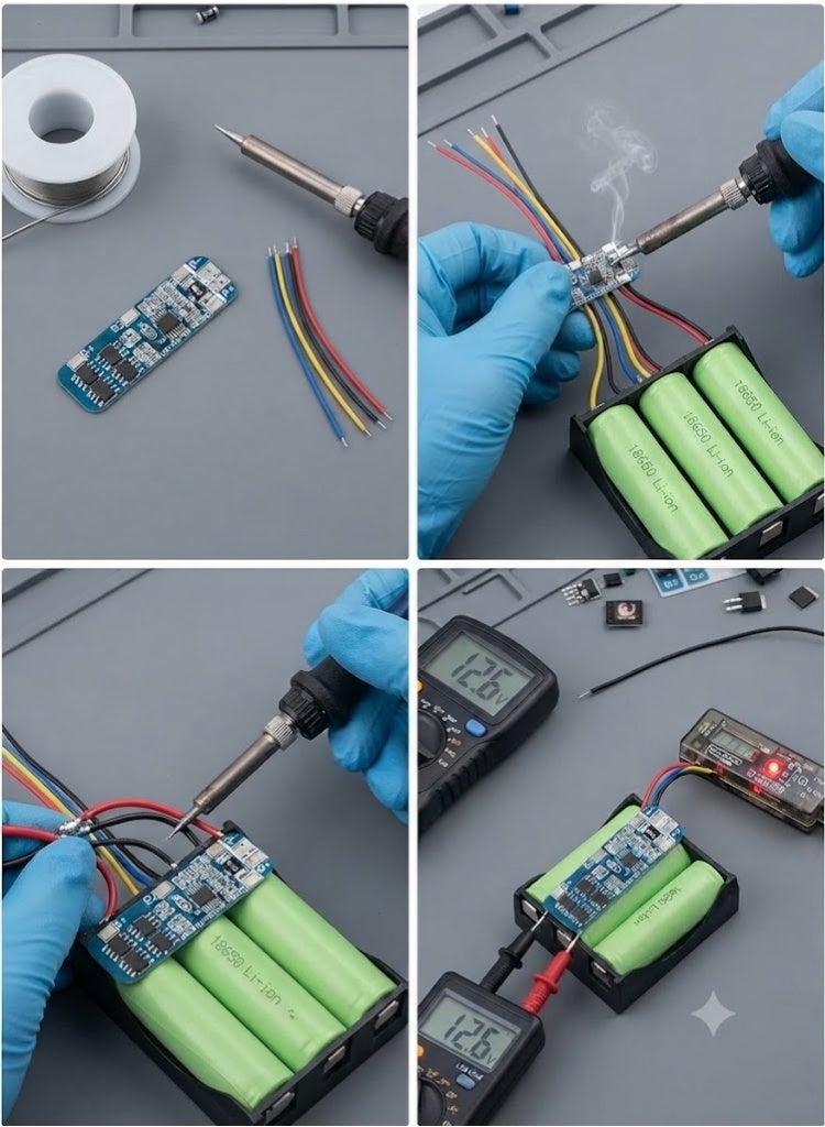 KNP HX-3S-01 3S 10A ,Battery Management System (BMS)- Overcharge Protection, 3-Cell Li-ion/Li-Po Pack - Image 2