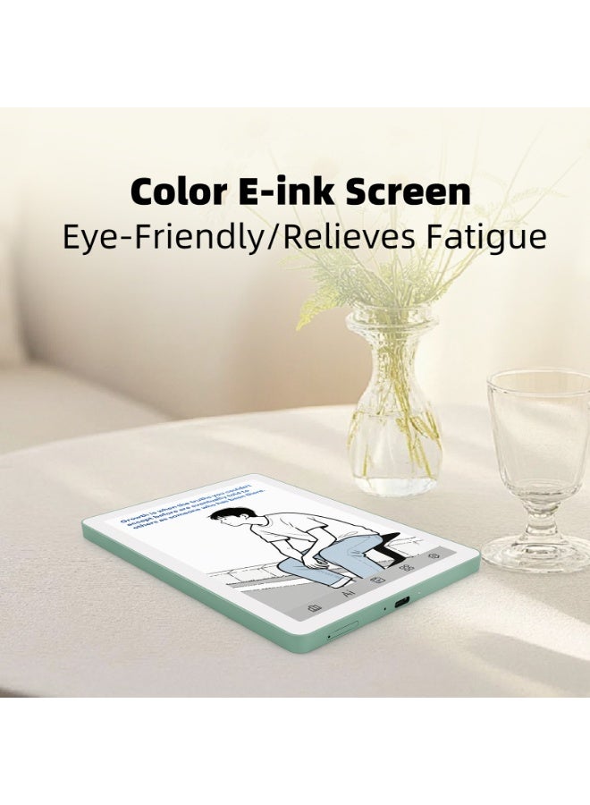Bigme B6 6-inch Color E-ink Reader in Green - Android 14, 4GB RAM + 64GB Storage, Eye-Friendly Display, Lightweight Design portable ebook reader built in Google play store - Image 4