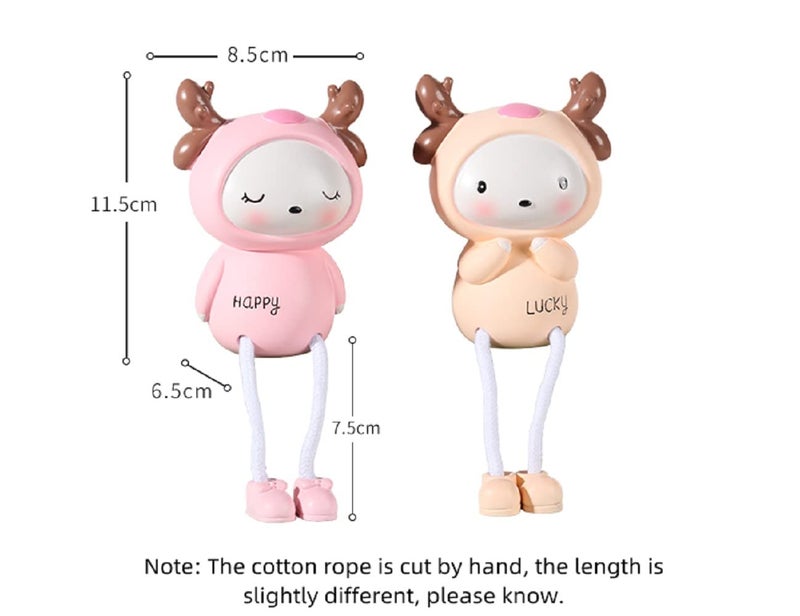 BHOOLU&GOOLU BHOOLUGOOLU Hanging Leg Doll Showpiece Style 2 2 PcsSet - Image 4