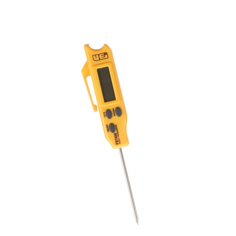 UEi Test Instruments مقياس حرارة رقمي محمول قابل للطي PDT650 من UEi Test Instruments، أصفر - Image 1