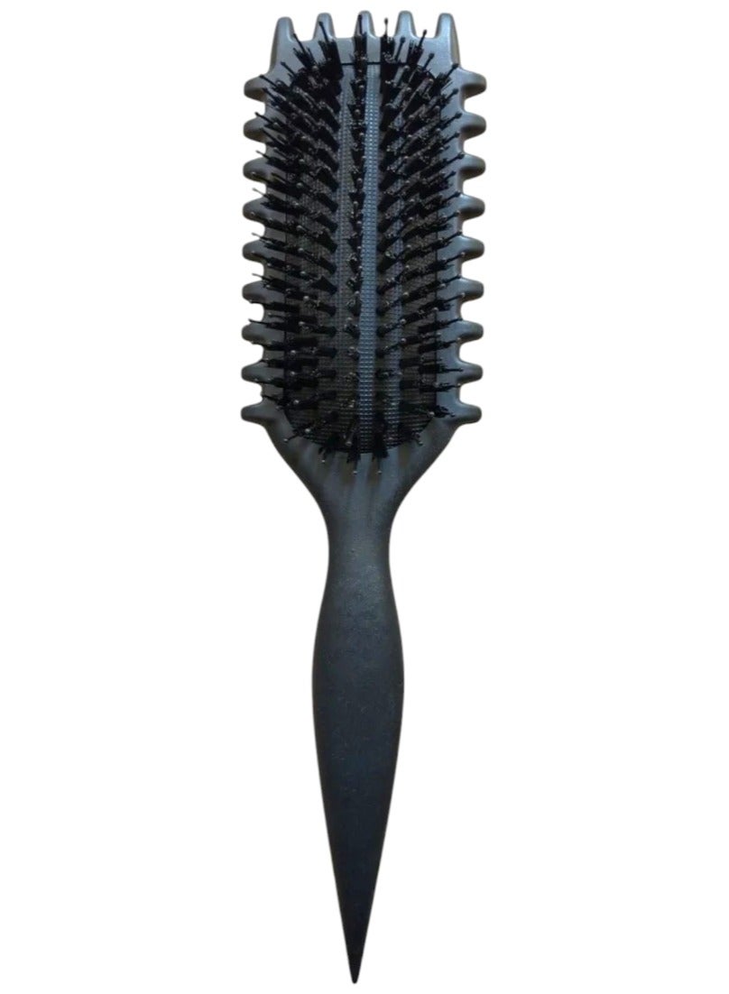 Alice Curly Hair Brush Black – Effortless Detangling & Styling for Curly, Wet & Dry Hair with Lightweight Design