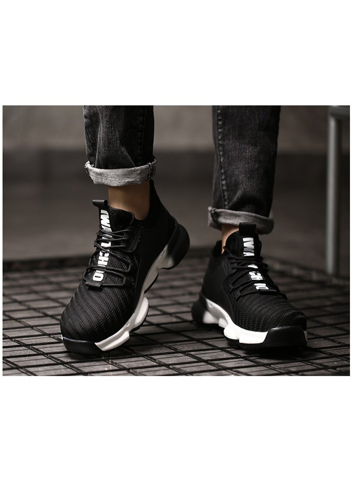 NIBEMINENT Fashion Safety Shoes Men Breathable Steel Toe Anti-smash Industrial Work Boots Puncture Proof Non-slip Wear Resistant Sneakers - Image 3