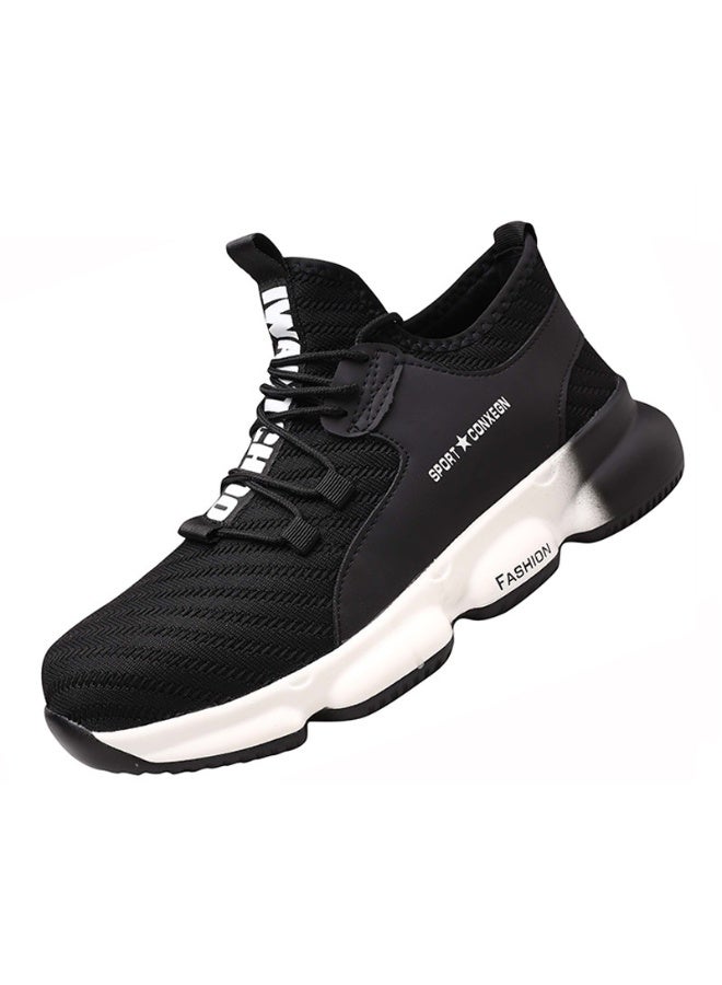 NIBEMINENT Fashion Safety Shoes Men Breathable Steel Toe Anti-smash Industrial Work Boots Puncture Proof Non-slip Wear Resistant Sneakers - Image 1