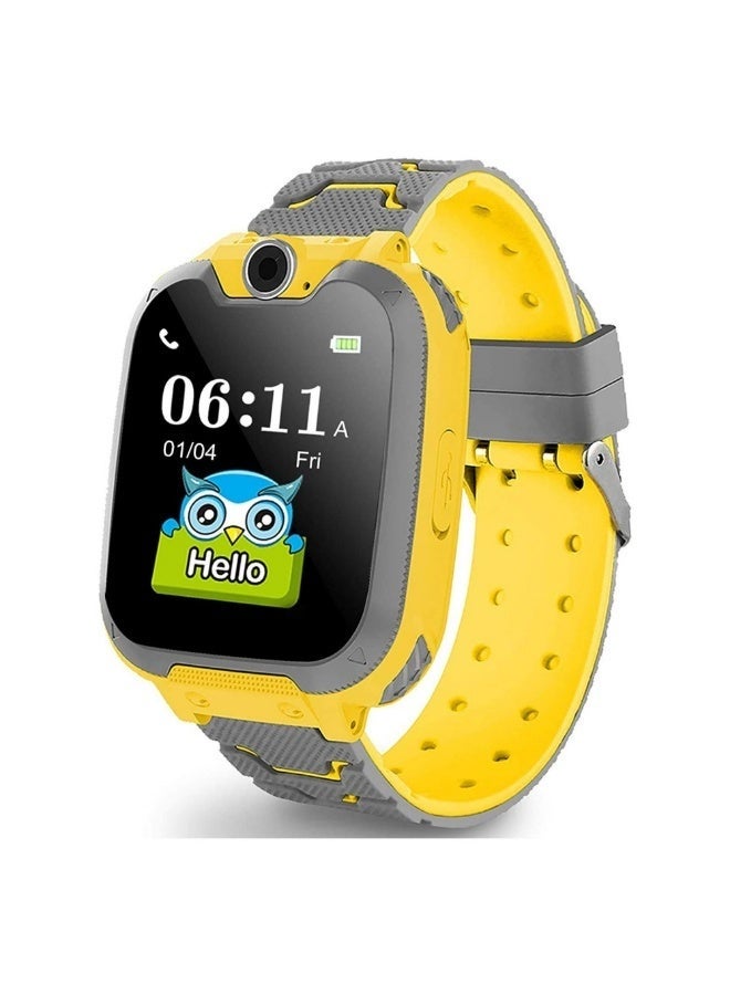 ELTRAZONE Smart Watch for Kids 3-12 Years – Touch Screen, Voice Chat, Camera, Long Battery Life, Water Resistant, Fun Educational Games, Best Gift for Boys & Girls – Yellow - Image 1