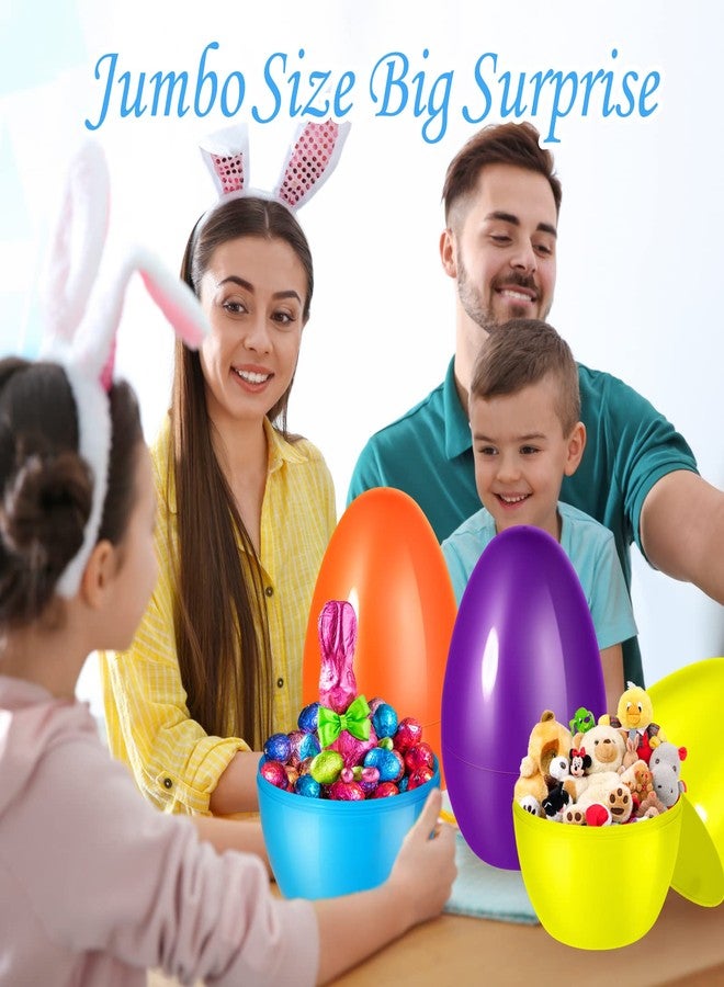 Shemira شيميرا، ١٢ بيضة عيد فصح كبيرة جامبو، بيض بلاستيكي ١٠ بوصات لصيد بيض عيد الفصح، بيض قابل للتعبئة بالجملة، بيض عيد فصح فارغ لملء الحلويات، حشوات سلال الهدايا، هدايا حفلات عيد الفصح - Image 4