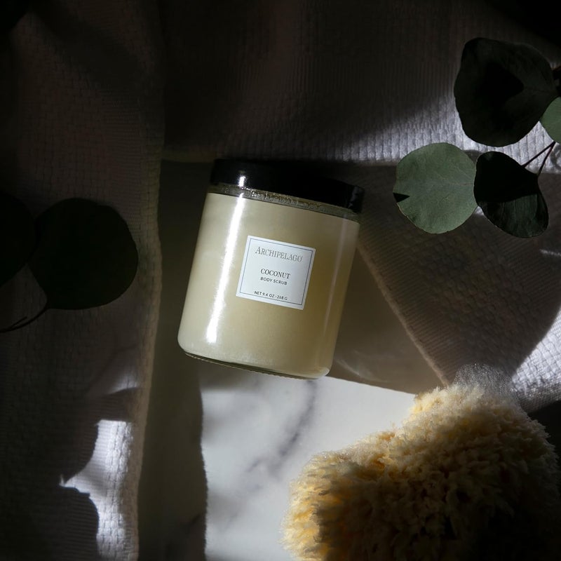 Archipelago Botanicals سكر جسم جوز الهند من أرخبيل النباتات جوز الهند الماليزي مع لمحات من الحمضيات تقشير وتجديد 94 أونصة - Image 2