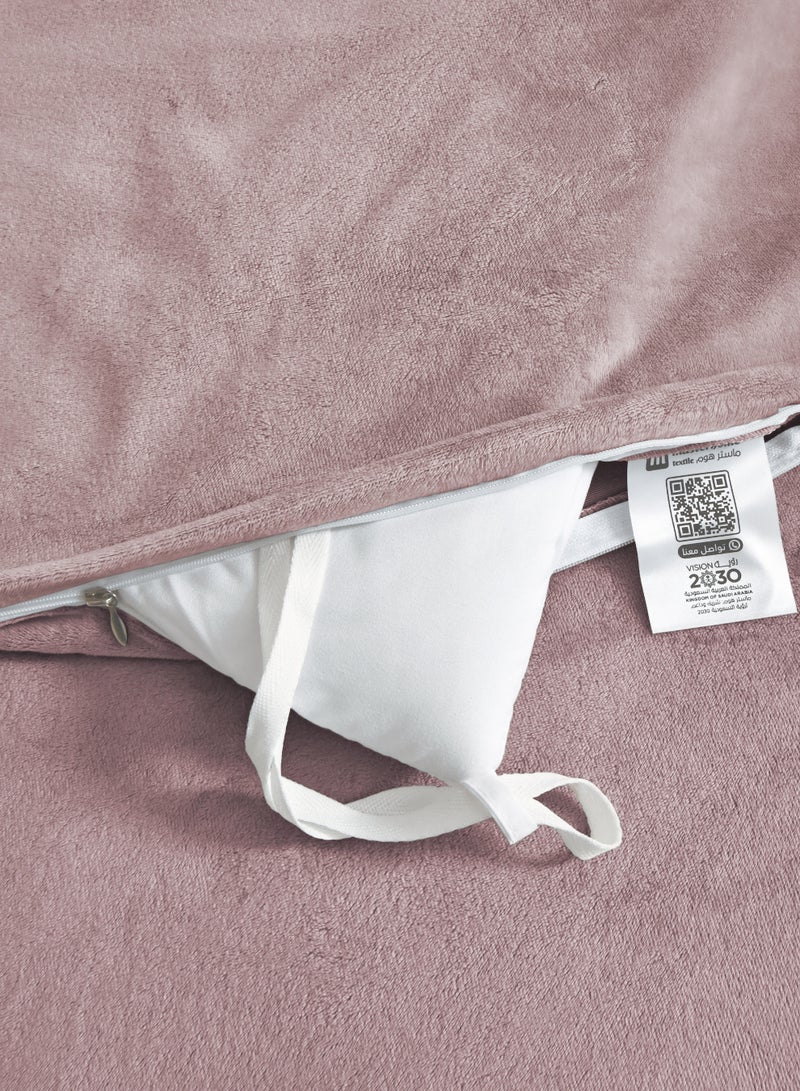 Master Home Textile Velvet Comforter Sets, 7 Pcs King Size, Fits 200 x 200 cm Double Size Bed, With Removable Filling, Soft, Warm - Image 5