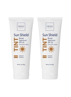 Obagi Sun Shield Tinted Sunscreen – Broad Spectrum SPF 50 Protection from the Sun – Warm Tint – 3 oz Pack of 2