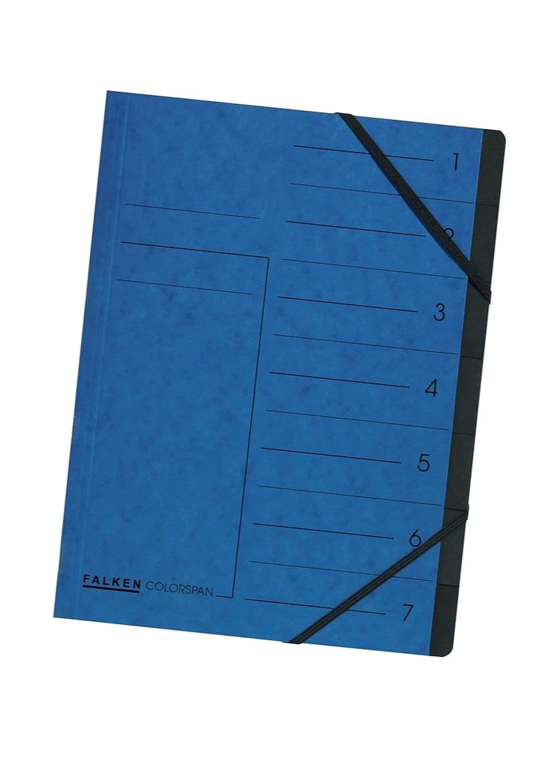 Falken Colorspan Index Folder 7 Compartment 7 Fächer Blue - pzsku/ZEB0998DE63438CA6041EZ/45/_/1730372077/a5507534-d7a7-433e-bc23-ae266f150df8