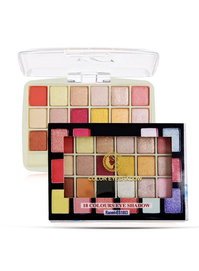 Adbeni 18 Color Shimmery Matte Eyeshadow Palette 12gm | Dazzling Collection of Velvety Hues | Effortless Blending & Long-Lasting Glamour (Shade-01) - Image 2