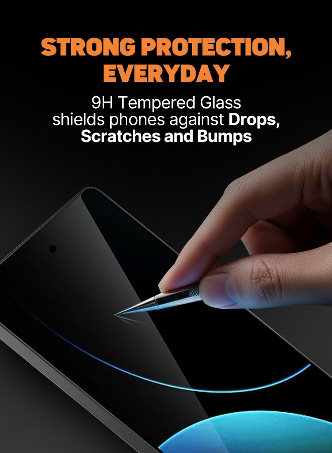 FITIT حماية شاشة زجاجية مقسّاة لهاتف سامسونج S25 بلس – فلتر خصوصية، حماية من السقوط، وضوح عالي – fitit - Image 3