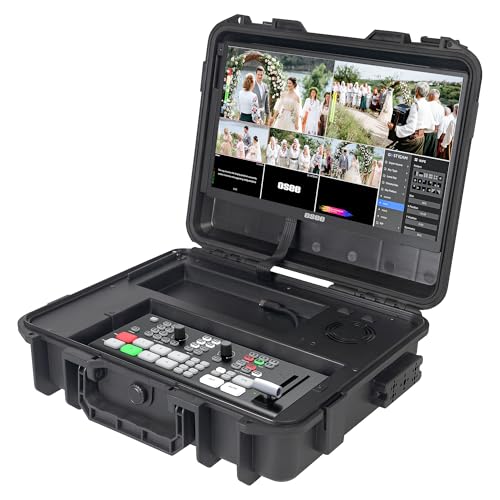 Osee GoStream Duet Kit All in One Pro Live Streaming Multi-Camera Video Mixer Switcher Recorder Player Kit 4 HDMI&SDI in USB-C I/O with 14 Inch Monitor Built-in DC-to-Type C Cable NDI(Free Activated) - Image 1