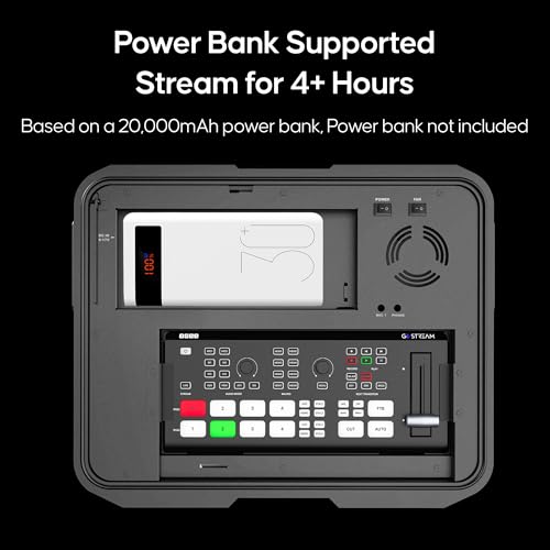 Osee GoStream Duet Kit All in One Pro Live Streaming Multi-Camera Video Mixer Switcher Recorder Player Kit 4 HDMI&SDI in USB-C I/O with 14 Inch Monitor Built-in DC-to-Type C Cable NDI(Free Activated) - Image 4