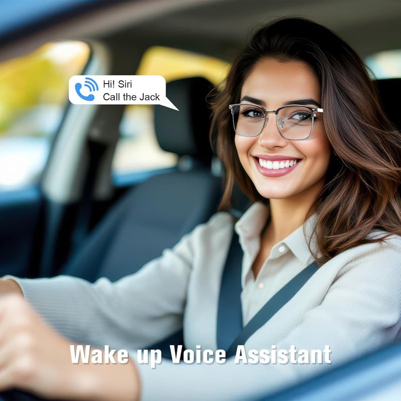 نظارات ، ضوء أزرق يحجب نظارات بلوتوث مع مكبر صوت الأذن المفتوح ، عدسة نظارات شمسية فوتوكرومية ، مساعد صوتي متوافق مع Android iPhone - Image 5