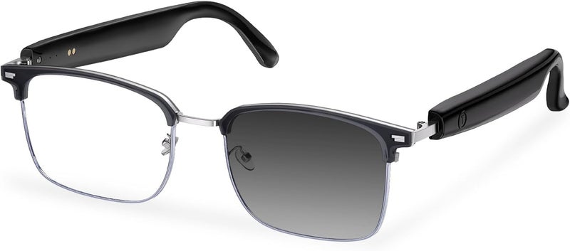 نظارات ، ضوء أزرق يحجب نظارات بلوتوث مع مكبر صوت الأذن المفتوح ، عدسة نظارات شمسية فوتوكرومية ، مساعد صوتي متوافق مع Android iPhone - Image 1