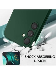 Wtech Soft Liquid Silicone Case Cover For Samsung Galaxy A55 5G 2024 Dark Green  - Image 3
