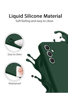 Wtech Soft Liquid Silicone Case Cover For Samsung Galaxy A55 5G 2024 Dark Green  - Image 5