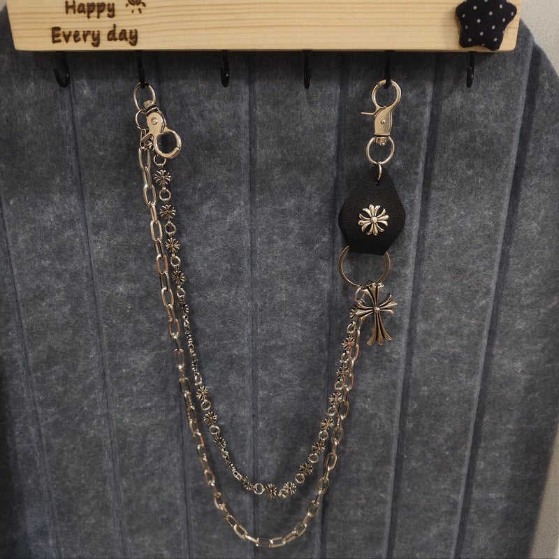 Soulcollision Punk Hip-Hop Street Dance Denim Waist Chain Necklace Pants Accessories For Men And Women - Image 5