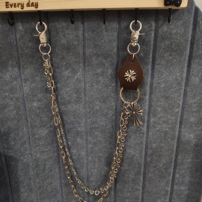 Soulcollision Punk Hip-Hop Street Dance Denim Waist Chain Necklace Pants Accessories For Men And Women - Image 1