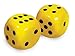 MaxiAids Low Vision Large Dice Yellow with Black dots - Image 3