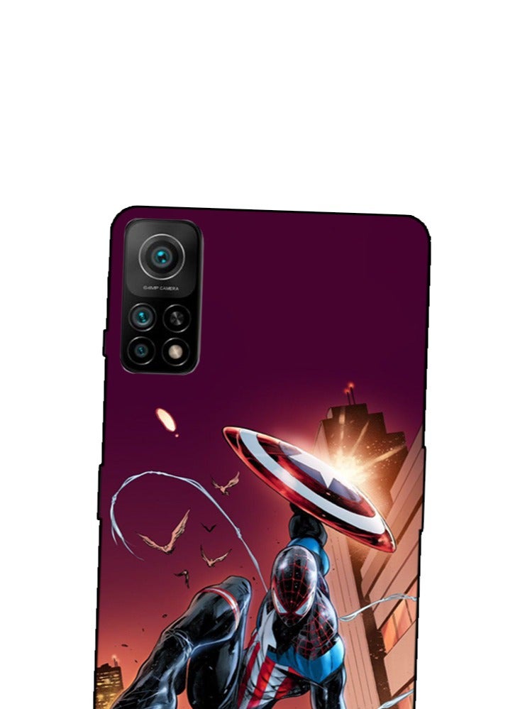 Service Zone Protective Printed Mobile Back Cover Spider Man Miles Morales For Xiaomi Mi 10T 5G - Image 2