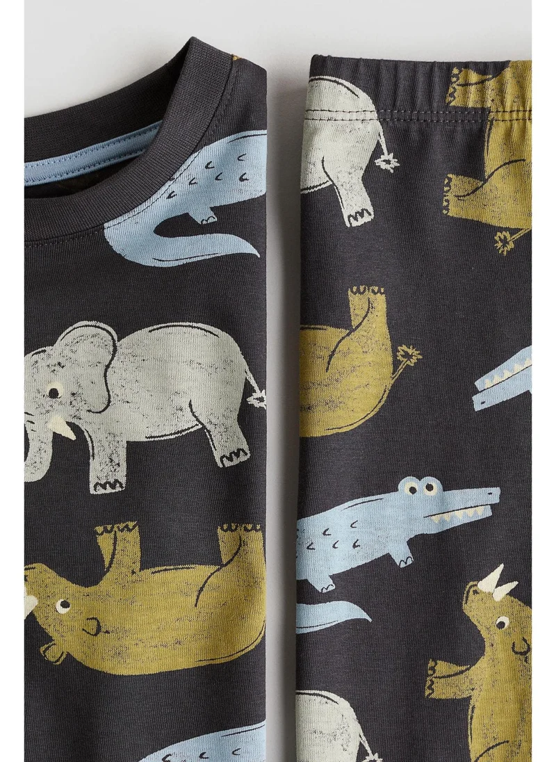 اتش اند ام Patterned jersey pyjamas