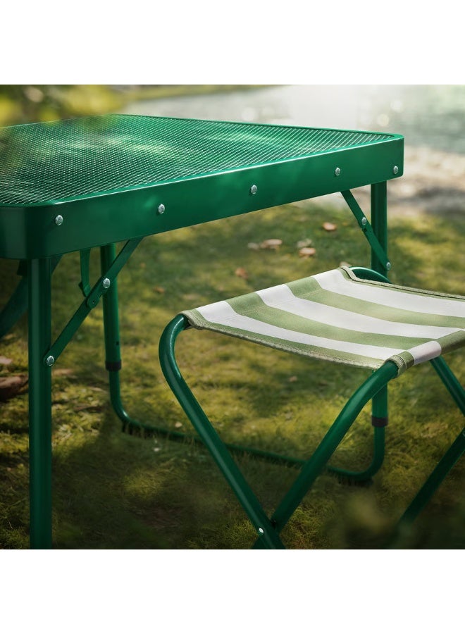 Portable Folding Stool – Compact, Lightweight, Heavy-Duty Outdoor Seat for Camping, Hiking, Fishing, Beach, Garden & Home Use – Green - Image 4