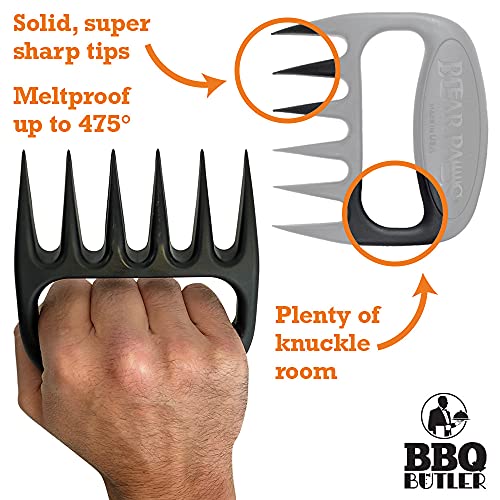 Bear Paws Meat Claws - The Original BBQ Meat Shredder Claws for Pulled Pork, USA Made - Easily Lift, Shred, Pull and Serve Pork, Chicken, Brisket and Turkey - Valentine’s Day Gifts for Men (Teal) - Image 3