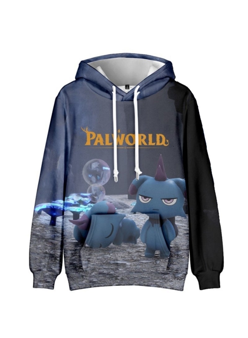 Palworld Phantom Pallu 3D digital print street trend hooded sweatshirt for Adults and Children - Image 1