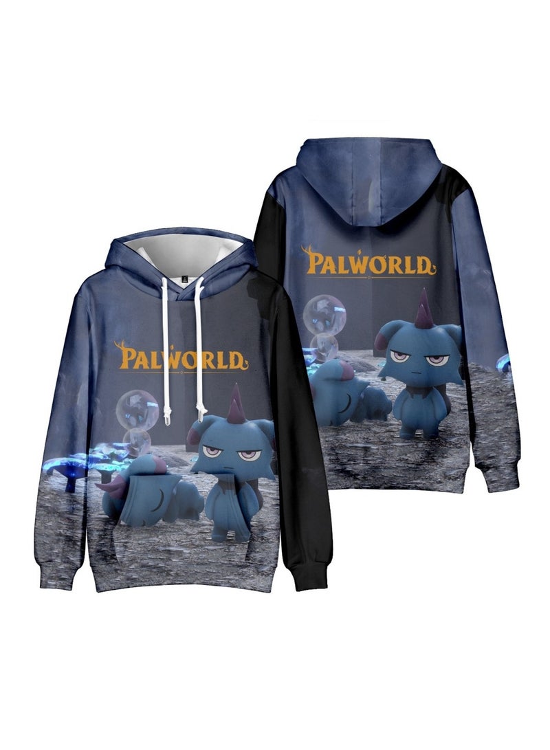 Palworld Phantom Pallu 3D digital print street trend hooded sweatshirt for Adults and Children - Image 3