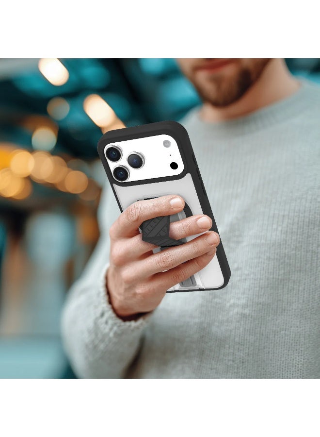 ليفيلو جراب ماج سيف مورفيكس كلارا جريب لهاتف آيفون 17 برو ماكس مع مصد مقاوم للصدمات ومغناطيس قوي - أسود - Image 3