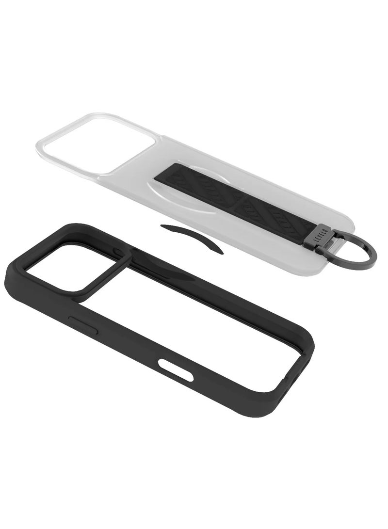 ليفيلو جراب ماج سيف مورفيكس كلارا جريب لهاتف آيفون 17 برو ماكس مع مصد مقاوم للصدمات ومغناطيس قوي - أسود - Image 5