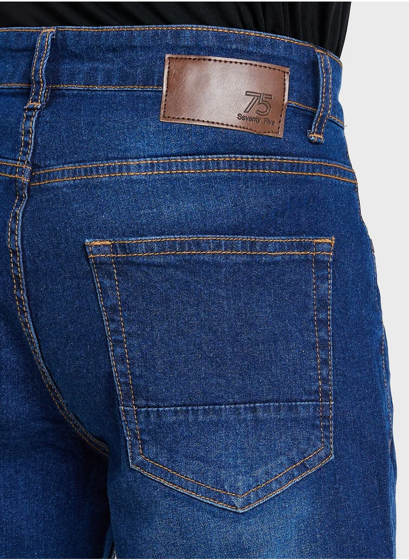 سفنتي فايف Mens Bootcut Jeans