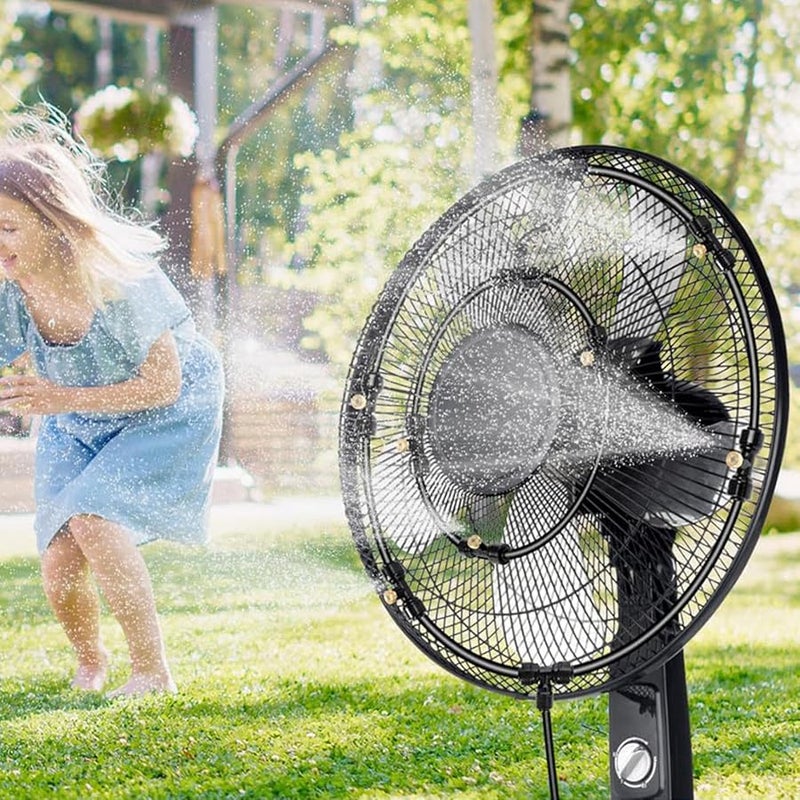 Upgraded Outdoor Patio Fan Mister Cooling Kit with 6 Removable Nozzles - Image 3