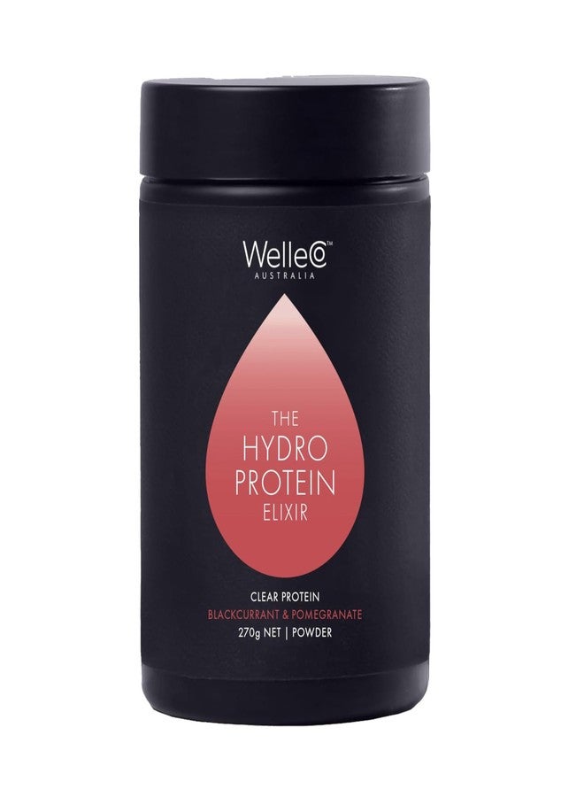 WelleCo HydroProtein Elixir, Potassium Electrolyte Powder with 15g Vegan Protein for Energy, Healthy Hair, Skin & Nails, Easy to Digest Powdered Electrolytes, Black Currant & Pomegranate, 9.5oz Jar - Image 1