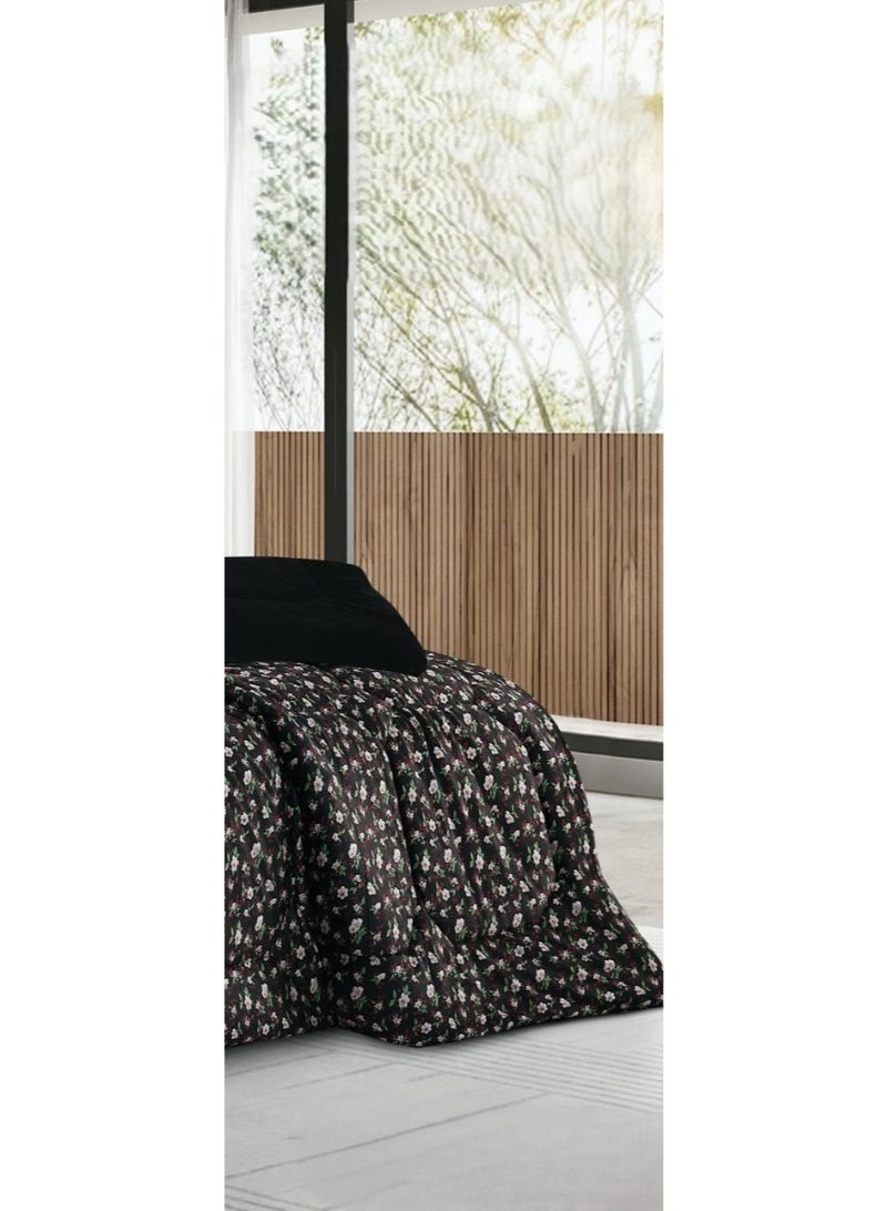 Horse Double bedspread made of soft velvet and fur with a floral design to provide you with warmth and comfort - Image 4