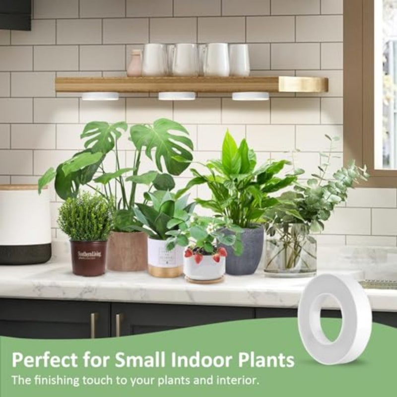 Ceiling Grow Light for Indoor Plants 144 LEDs Full Spectrum 5V Safe Voltage 4 Dimmable Brightness Levels with 4/8/12H Auto Timer Ideal for Home Office Indoor Plants 3 PCS - Image 3