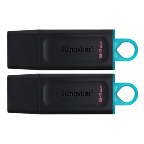 Kingston كينجستون داتا ترافيلر إكزوديا 64 جيجابايت فلاش درايف - عبوة 2 DTX/64GB-2P - Image 1