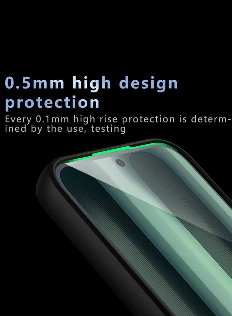 Wtech Honor 400 Lite 5G 2025 Hybrid TPU Silicone with Raised Camera Slim Armour Case Cover (MCAPSA) - Clear/Black - Image 4