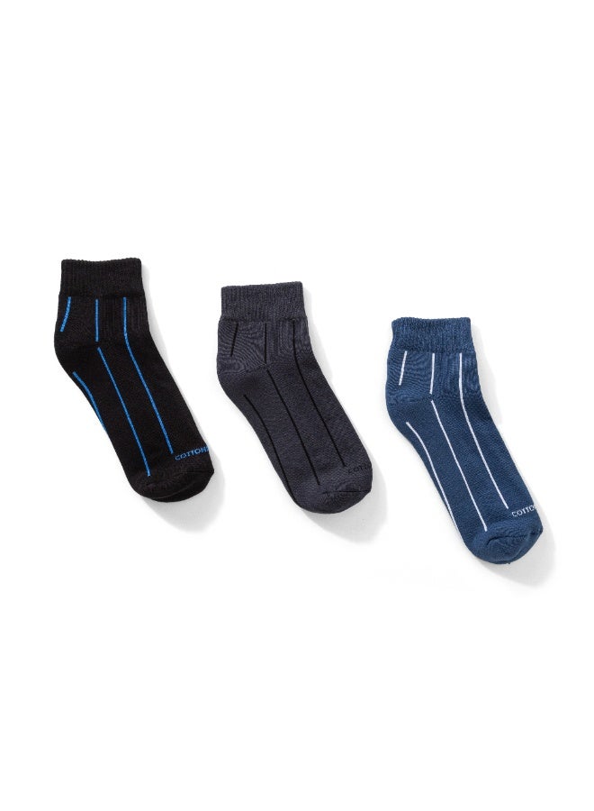 COTTONIL Pack Of 6 Cotton Half Towel Socket Socks Code 46 - Image 2