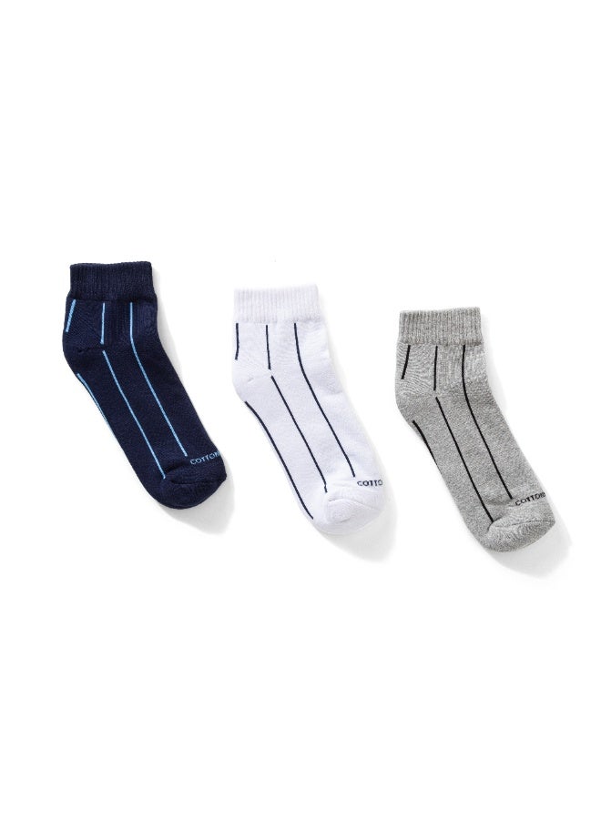 COTTONIL Pack Of 6 Cotton Half Towel Socket Socks Code 46 - Image 3