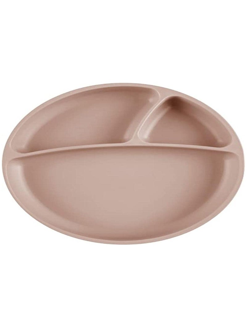 Minikoioi Portions Plate with Suction Base Bubble Beige