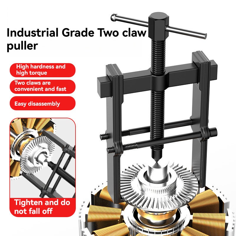Double-claw disassembly tool, two-claw puller disassembly tool, bearing unloader, multi-functional small universal disassembly and grab in the puller - Image 2