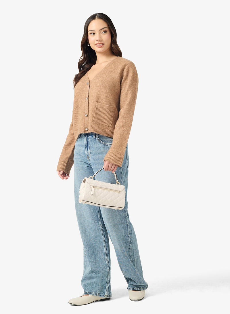 ONLY Onlrene Life Buttoned Long Sleeve Cardigan - Image 1