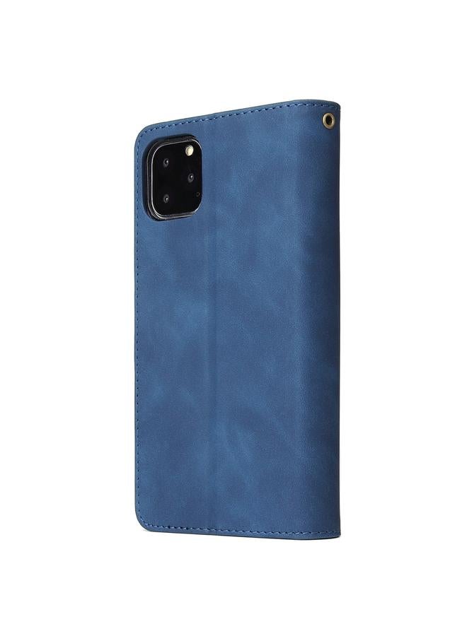 Zaboon Case For iPhone 11 Pro Max Multifunctional Retro Frosted Horizontal Flip Leather Case with Card Slot & Holder & Zipper Wallet & Photo Frame & Lanyard - Image 3