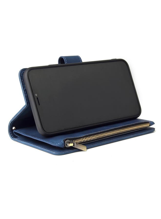 Zaboon Case For iPhone 11 Pro Max Multifunctional Retro Frosted Horizontal Flip Leather Case with Card Slot & Holder & Zipper Wallet & Photo Frame & Lanyard - Image 4